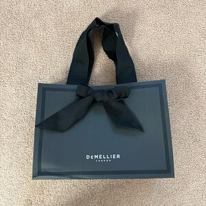 DeMellier Black Gift Bag with Ribbon and Shipping Box